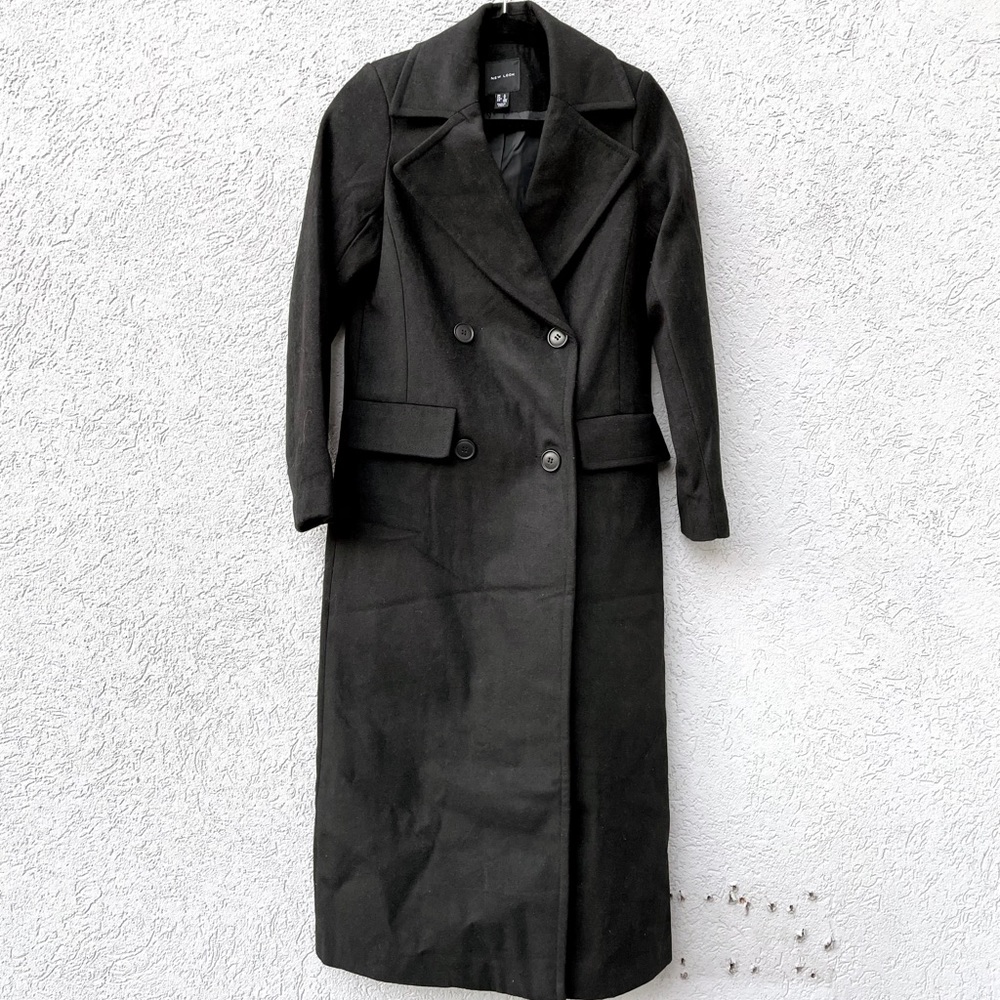 New Look Tailored Maxi Coat in Black